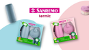 Conjunto Passeio Garrafa Térmica Infantil 250ml + Pote para Leite em Pó Sanremo Rosa / Azul