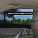 02 (duas) Capas Cortina Proteção Solar Anti Vento Crianças Capa Janela Carro *Tapa Vento Protetor