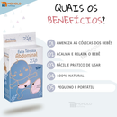 Faixa Térmica Abdominal c/ Ervas Bebês Alivia Cólica Gases Cinta Semente Anti Gases Acalma Baby