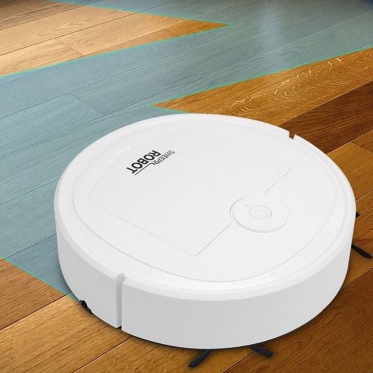 Robô Varredora/Aspirador De Pó 1200PA Automática 3 Em 1 Limpeza Doméstica Robótico Inteligente E Silencioso