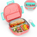 Marmita Lancheira Térmica Com e Colher Pote Para Crianças de 304 Aço Inoxidável Forro Para Sopas Caldos KL-6123