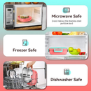 Marmita Lancheira Térmica Com e Colher Pote Para Crianças de 304 Aço Inoxidável Forro Para Sopas Caldos KL-6123