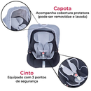 Bebê Conforto Cadeirinha Para Carro segura com certificado styll baby preto cinza vermelho rosa