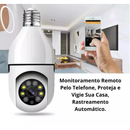 Câmera de segurança wi-fi ip sem fio 360 encaixe lampada aplicativo yoosee ptz full HD visão noturna - bivolt