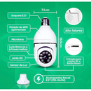 Câmera de segurança wi-fi ip sem fio 360 encaixe lampada aplicativo yoosee ptz full HD visão noturna - bivolt