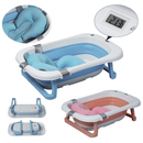 Banheira Bebê Dobrável com Termômetro e Almofada