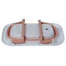 Banheira Bebê Dobrável Infantil Confortável Segura Com Termômetro Portátil Com Almofada De Banho