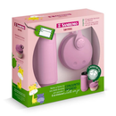 Conjunto Passeio Garrafa Térmica Infantil 250ml + Pote para Leite em Pó Sanremo Rosa / Azul