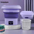Mini máquina de lavar roupa dobrável portátil moderna automática roupa viagem bivolt TINNY YOU