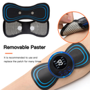 KIT Mini Massageador EMS Estimulador Elétrico De Pescoço Portátil Para Alívio Da Dor Muscular Cervical