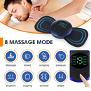 KIT Mini Massageador EMS Estimulador Elétrico De Pescoço Portátil Para Alívio Da Dor Muscular Cervical