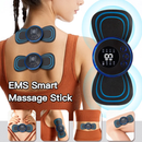 KIT Mini Massageador EMS Estimulador Elétrico De Pescoço Portátil Para Alívio Da Dor Muscular Cervical