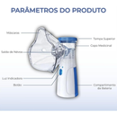 AIQUE Nebulizador Portátil Mini Inalador Silencioso Ultra-sônico Automático para Adultos e Crianças