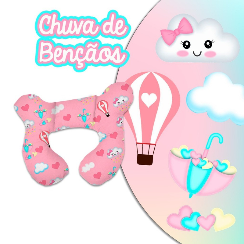 Almofada de Pescoço Bebê com Apoio de Cabeça para Cadeirinha bebe conforto